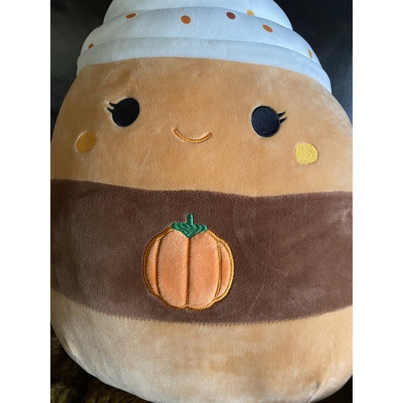 2021 Squishmallow 18 in PAISLYNN PUMPKIN SPICE LATTE WALGREENS EXCLUSIVE Plush - Picture 2 of 8